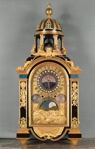 フランスのグランドドーフィンルイ（1661-1711）、1710（金色のブロンズ）用に作られた天文時計